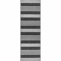 Nuloom Robin Multi Stripe Nro2866B Gray Area Rug