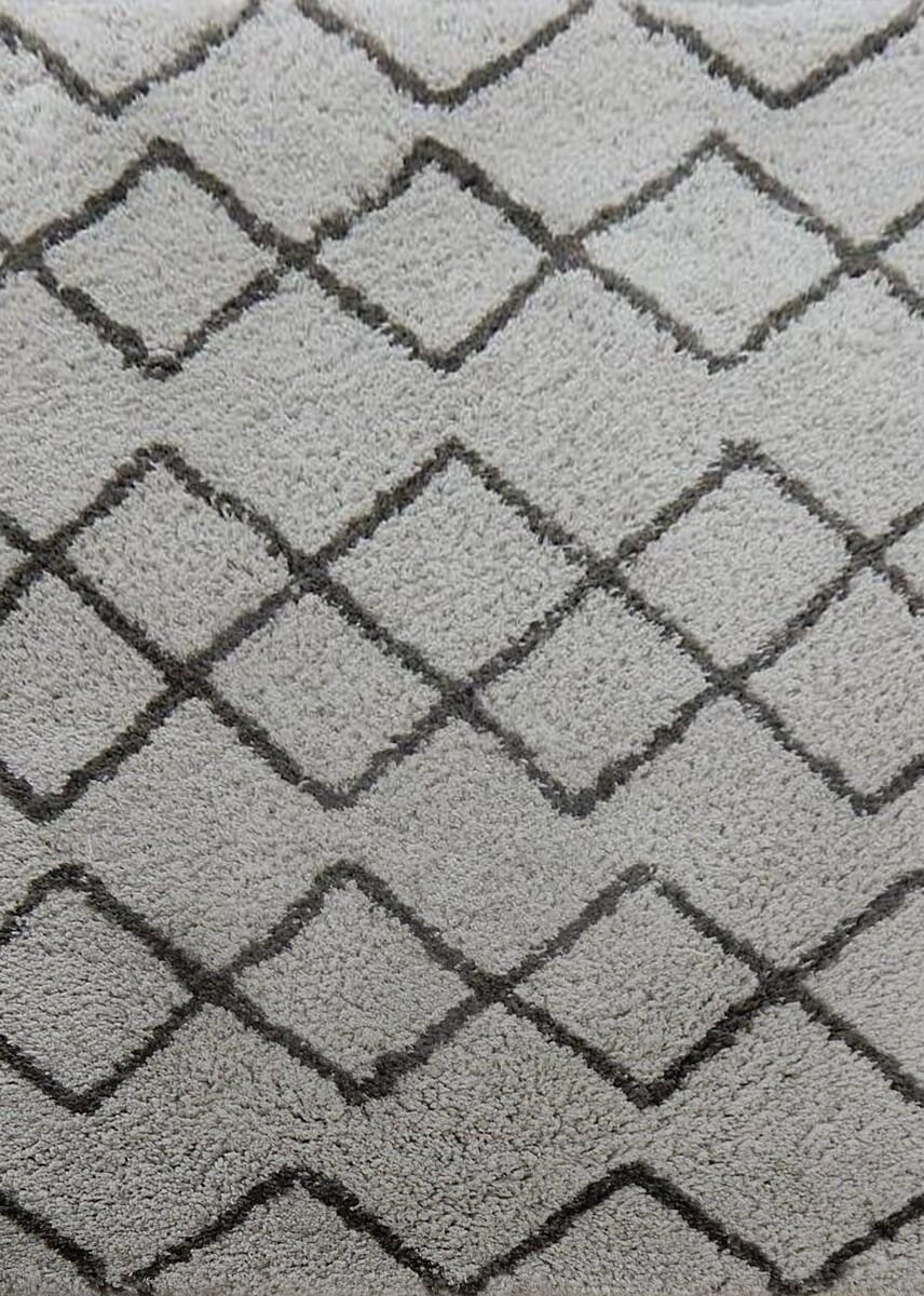 Chandra Zoya Zoy-45804 Silver / Grey Shag Area Rug