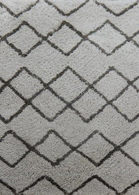 Chandra Zoya Zoy-45804 Silver / Grey Shag Area Rug