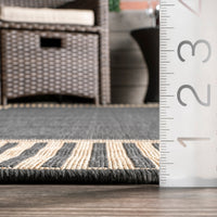 Nuloom Asha Simple Border Nas1767A Dark Gray Area Rug