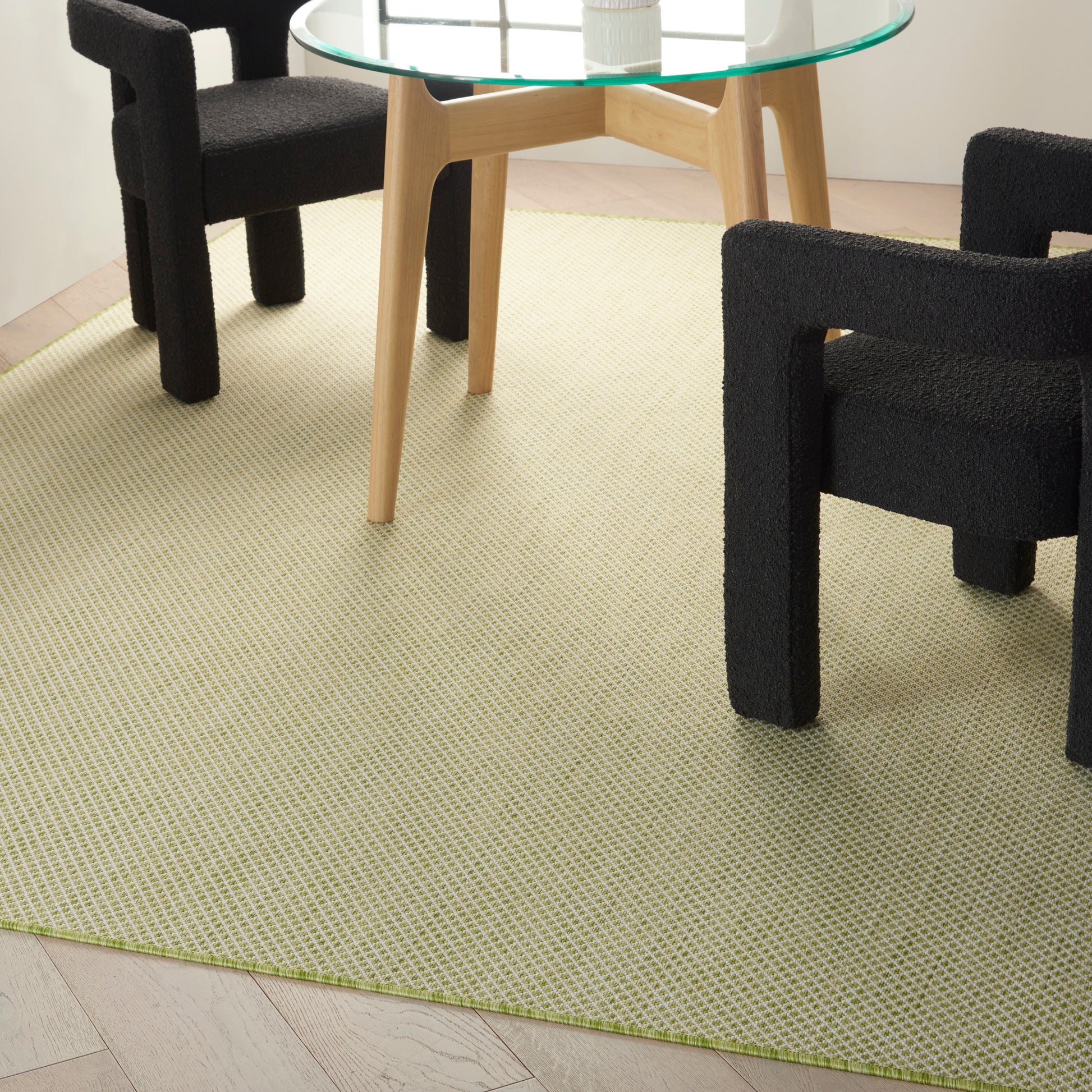 Nourison Courtyard Cou01 Ivory Green Area Rug