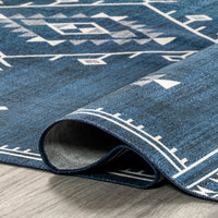 AreaRugs.com Wavaj Nwa1069C Navy Area Rug