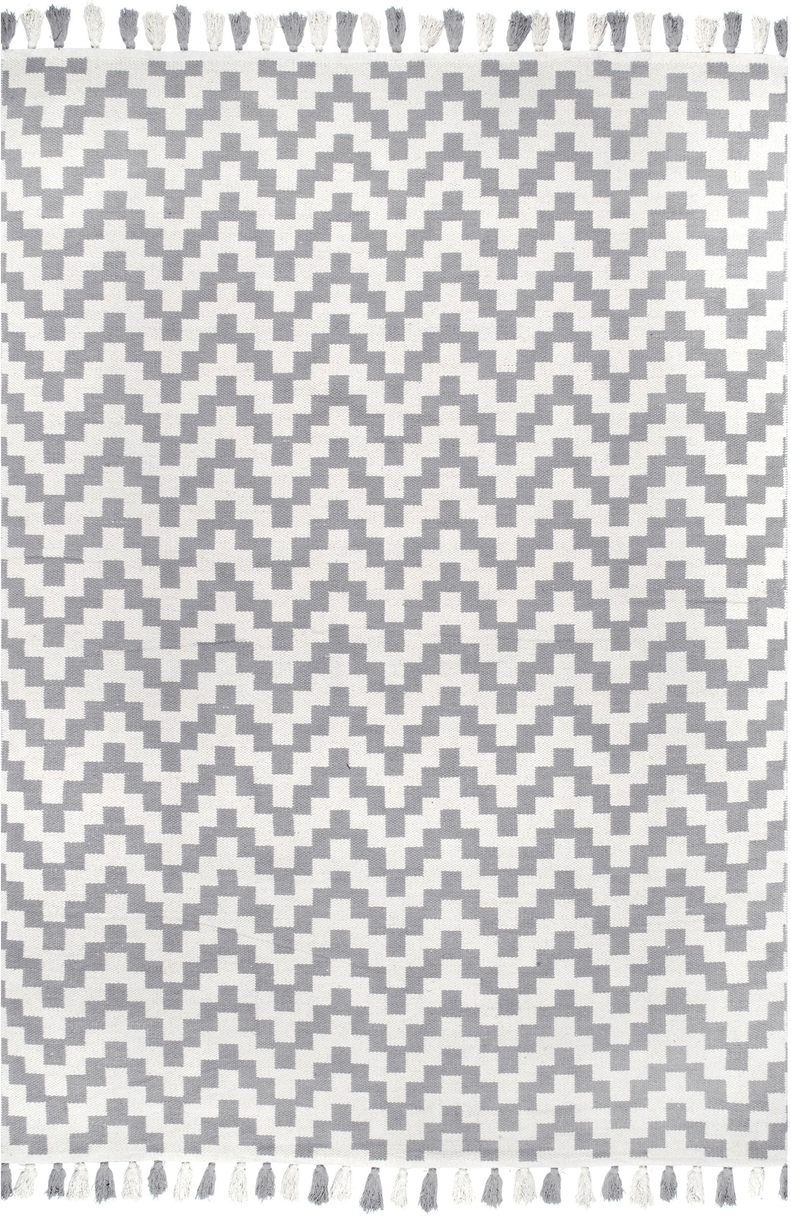 Nuloom Priya Chevron Npr2787A Gray Area Rug