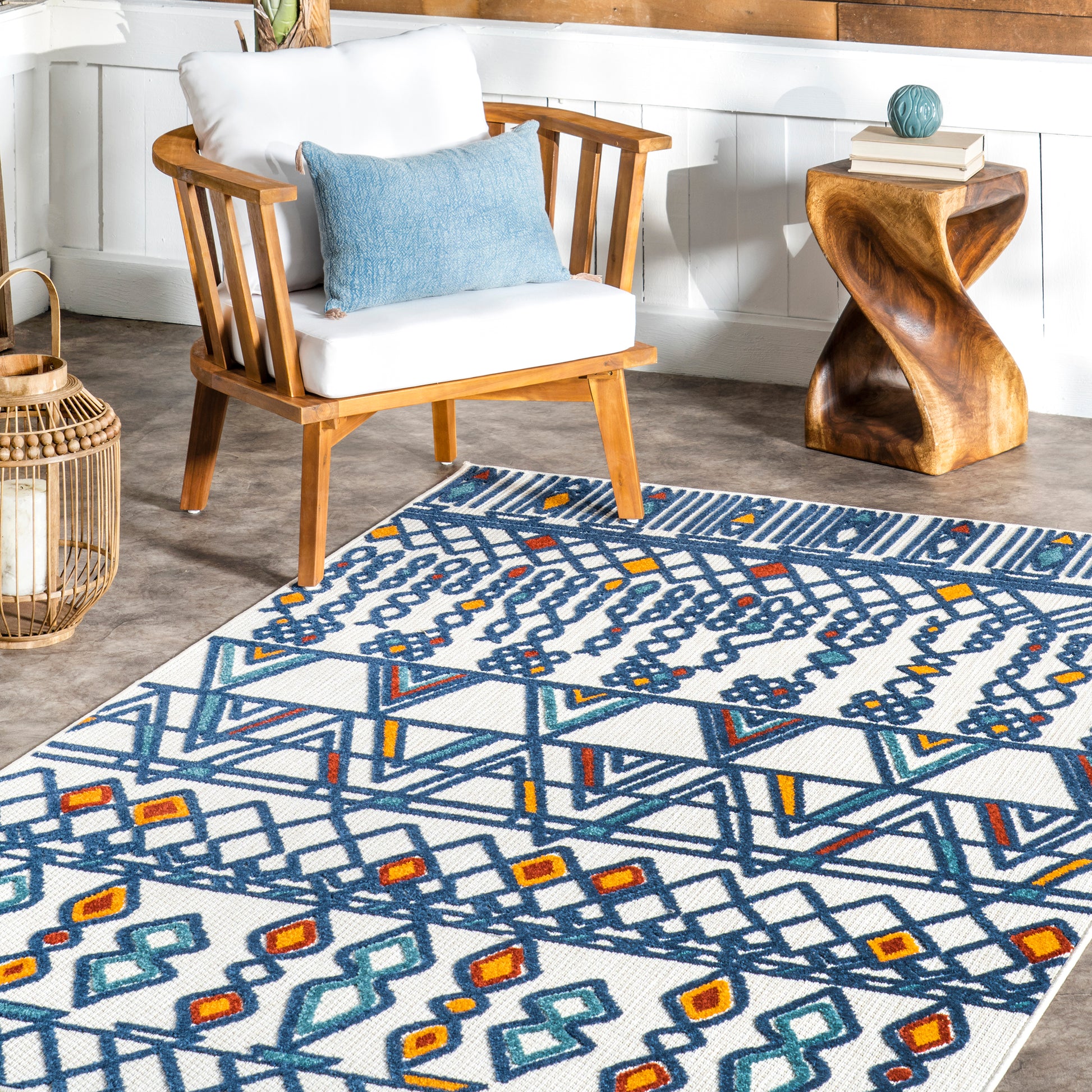 Nuloom Pennie Moroccan Transitional Npe2650A Blue Area Rug