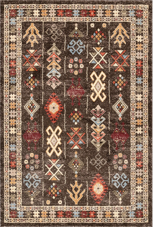 Nuloom Tribal Wilma Ntr2424A Brown Area Rug