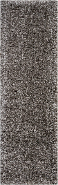 Nourison Luxe Shag Lxs01 Charcoal Grey Shag Area Rug