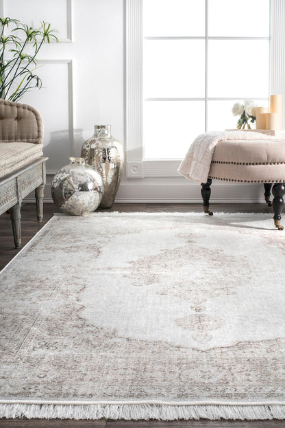 Nuloom Vintage Cantrell Nvi1631C Ivory Area Rug