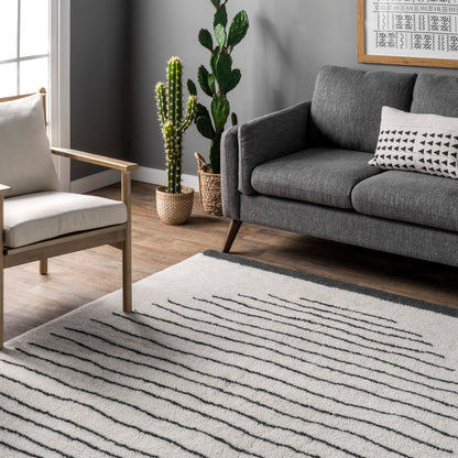 AreaRugs.com Wavaj Nwa1289A Ivory Area Rug