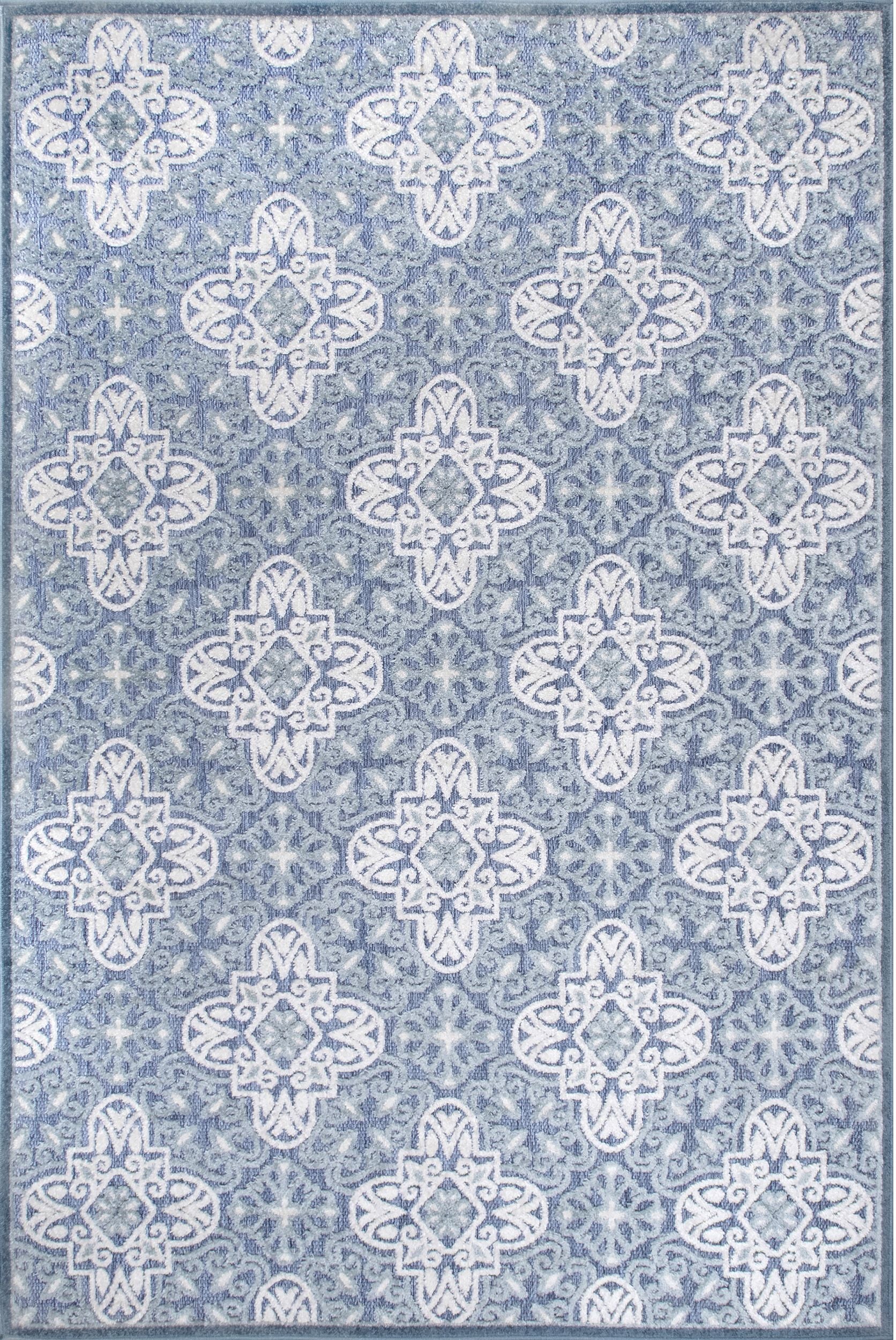 Nuloom Macie Snowflake Nma1558B Blue Area Rug