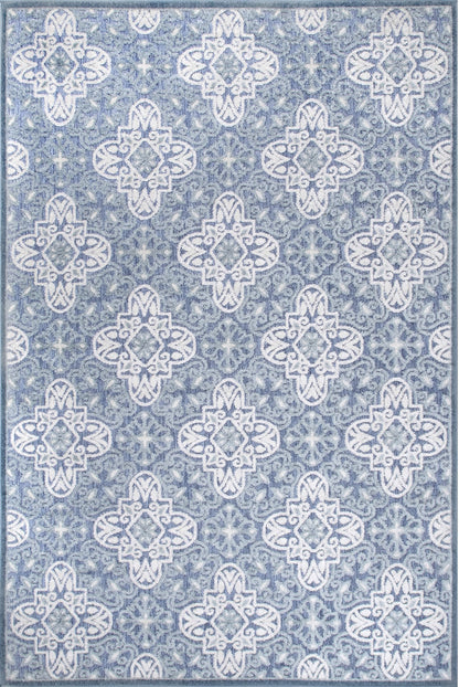 Nuloom Macie Snowflake Nma1558B Blue Area Rug