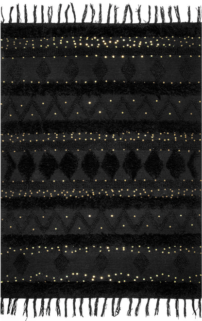 Nuloom Durden Ndu3294B Black Area Rug