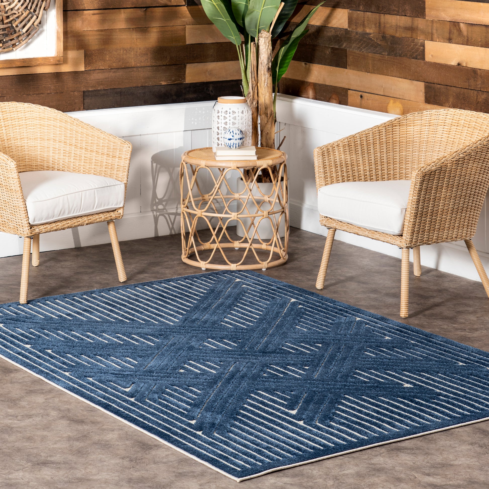 Nuloom Onita Transitional Non2367A Blue Area Rug