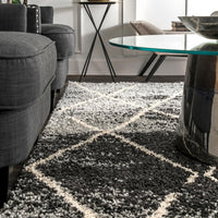 Nuloom Shannon Moroccan Nsh1896A Black Area Rug