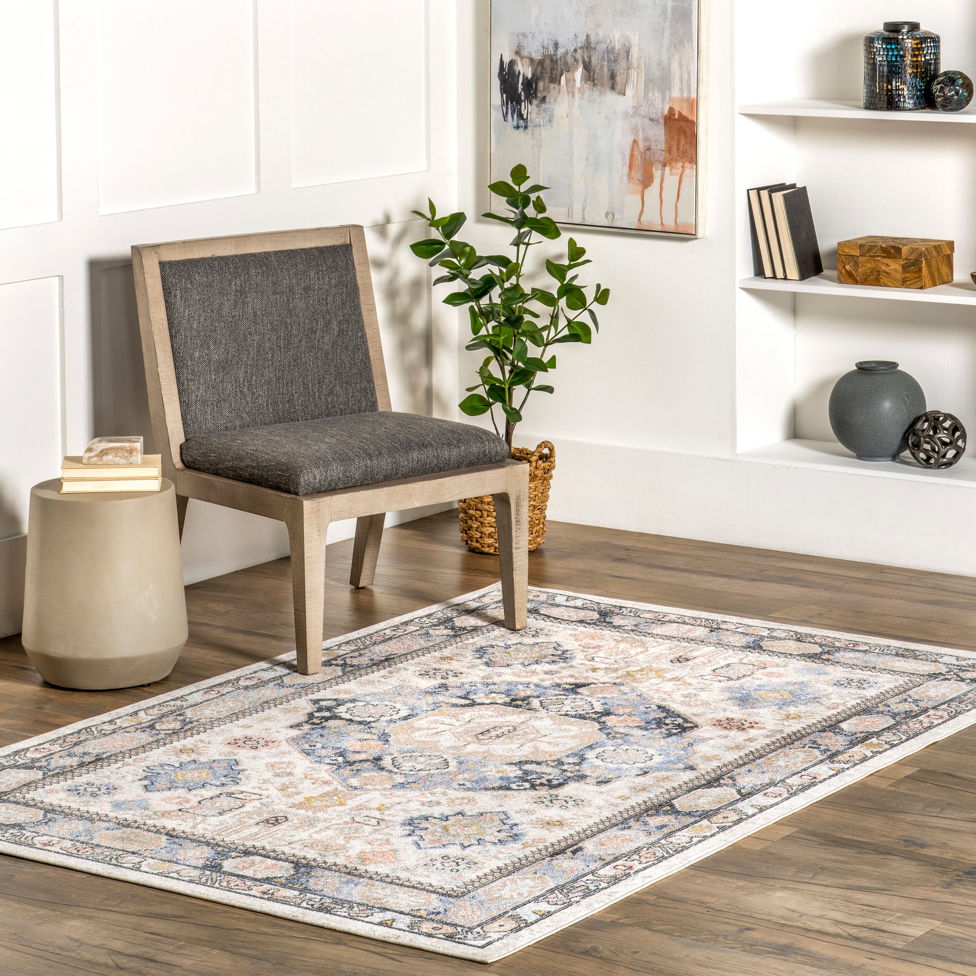 AreaRugs.com Wavaj Nwa1264A Beige Area Rug