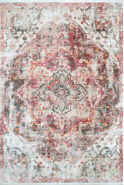 Nuloom Esper Cardinal Snowflake Nes2138A Rust Area Rug