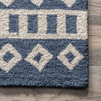 Nuloom Meadow Tribal Nme2703A Blue Area Rug