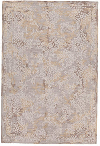 Chandra Zyana Zya43900 Grey / Brown / Gold / Beige Vintage / Distressed Area Rug