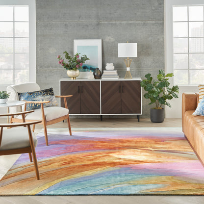 Nourison Prismatic Prs25 Multicolor Area Rug