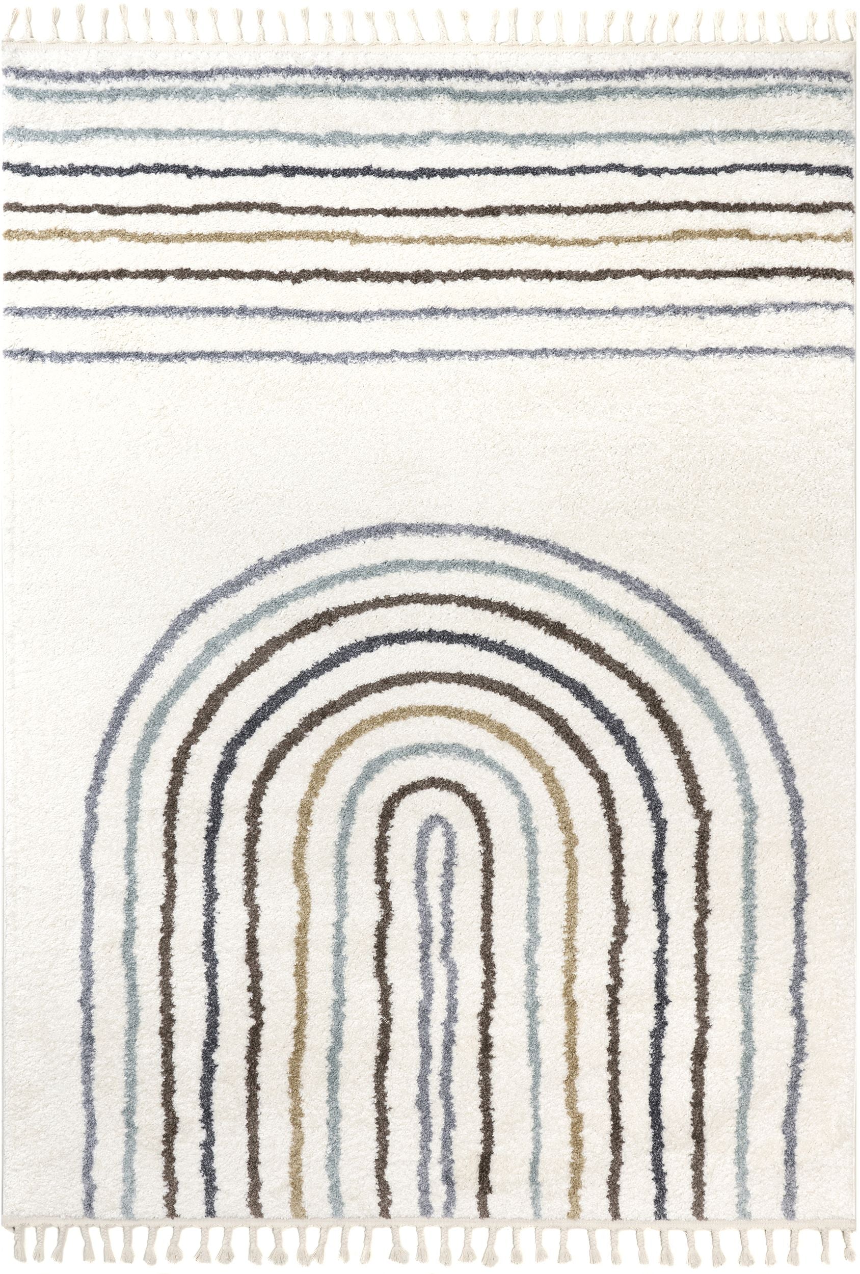 Nuloom Sina Rainbow Nsi1332A Beige Area Rug